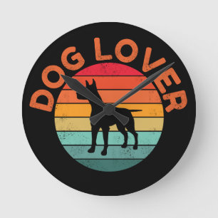 DOG LOVER ROUND CLOCK