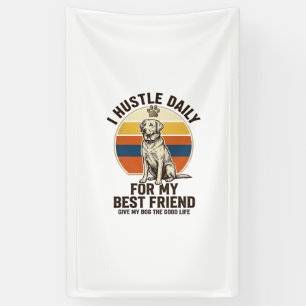 Dog Lover Shirt Vintage Engraving Hard Work for My Banner