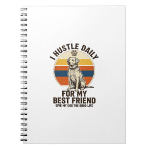 Dog Lover Shirt Vintage Engraving Hard Work for My Notebook