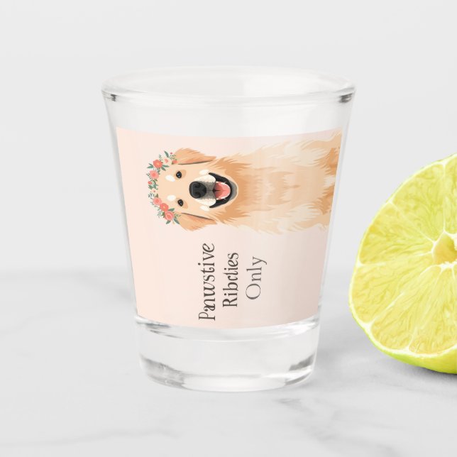 dog lover shot glass (Front)