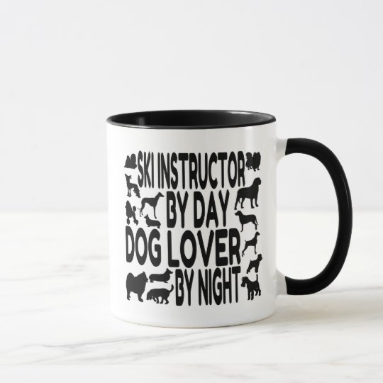 Dog Lover Ski Instructor Mug