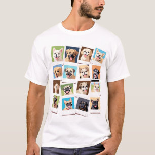 Dog Lover T-Shirt – Cute Polaroid-Style Collage of