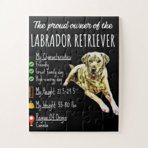 Dog Lover   The Proud Owner Of Labrador Retriever Jigsaw Puzzle