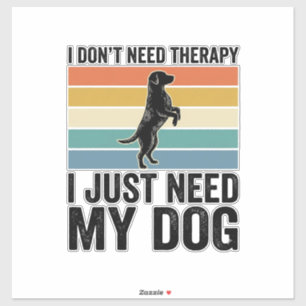 Dog Lover Therapy Quote Vintage Engraving Design_1