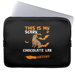 Dog Lover   This Is My Scary Chocolate Lab Costume Laptop Sleeve