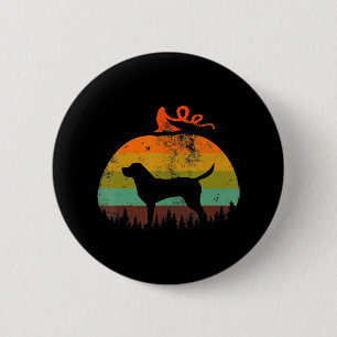 Dog Lover   Vintage Pumpkin Halloween Labrador 6 Cm Round Badge