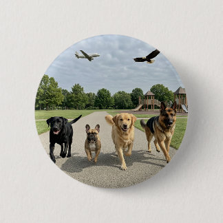 Dog Lovers 6 Cm Round Badge