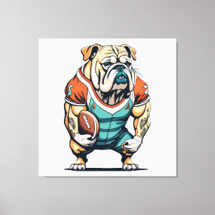 Dog Lovers Basketball Player Canvas Print