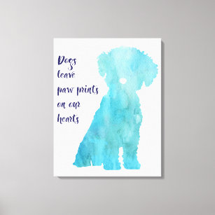 Dog lovers Bichon Frise style contemporary print