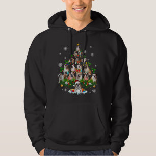 Dog Lovers   Bulldog Christmas Tree Ornaments Hoodie