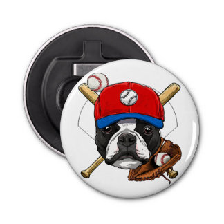 Dog Lovers Button Bottle Opener with magnet