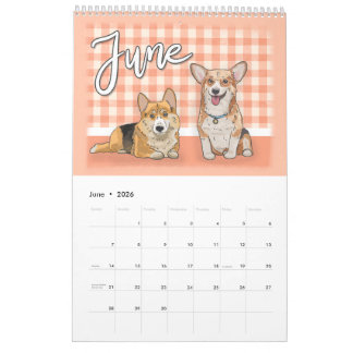 Dog Lovers Calendar 2026 | Hand Drawn Ilustrations