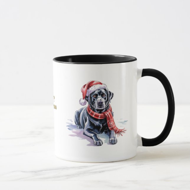 Dog Lovers Christmas Coffee Mug/Labrador Mug (Right)