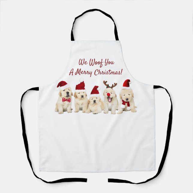 Dog Lovers - Christmas Dogs Apron (Front)