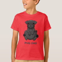 Dog Lovers Cute Fat Black Pug Dad