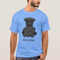 Dog Lovers Cute Fat Black Pug Dad