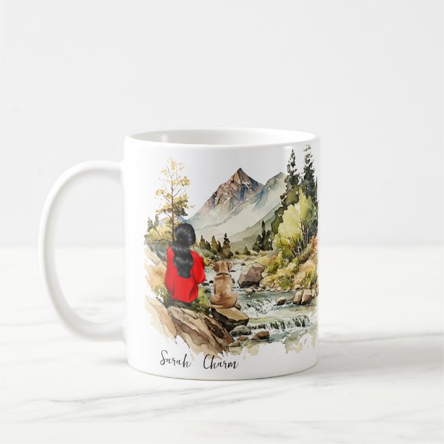 Dog Lover's Delight: Adorable Puppy Mug (Left)