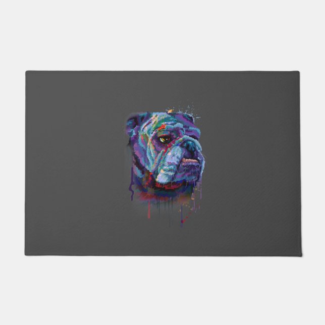 Dog Lovers | English Bulldog Gift English Bulldog Doormat (Front)