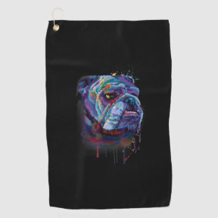 Dog Lovers   English Bulldog Gift English Bulldog Golf Towel