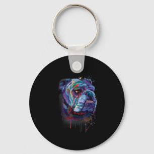 Dog Lovers   English Bulldog Gift English Bulldog Key Ring