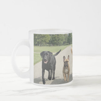 Dog Lovers Frosted Glass Coffee Mug