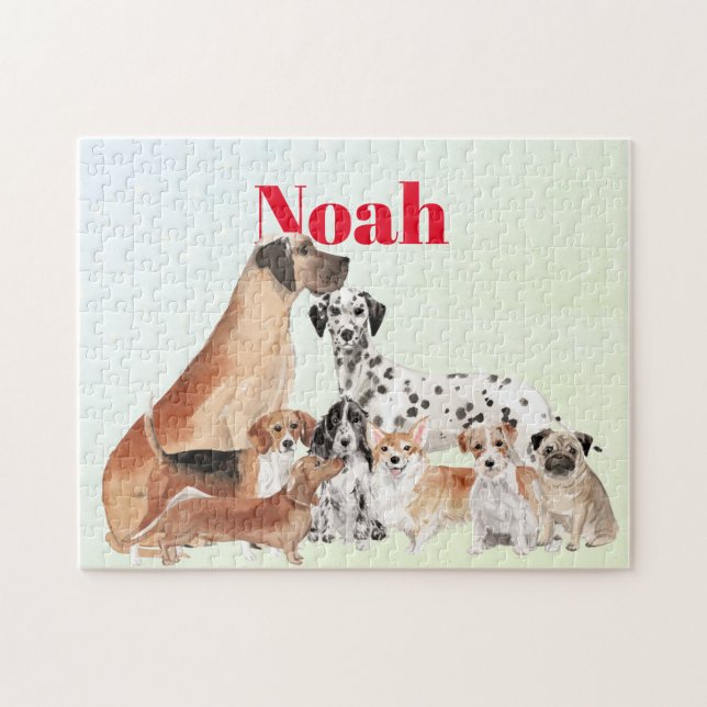  Dog Lovers Fun Personal Jigsaw Puzzle (Horizontal)