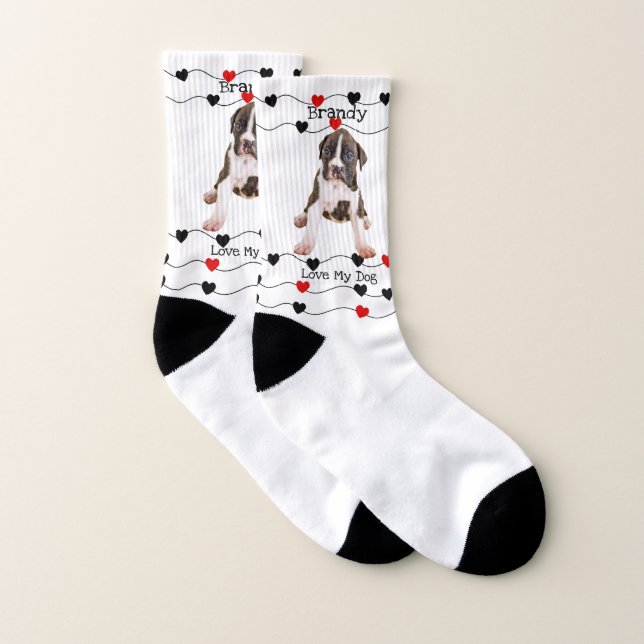 Dog Lovers Gifts - Fun Boxer Dog Socks (Pair)