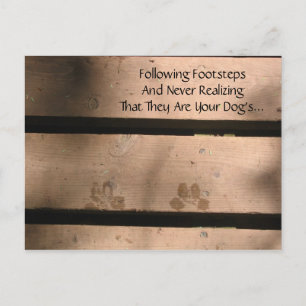 Dog Lover's Haiku Postcard