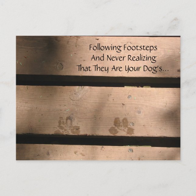 Dog Lover's Haiku Postcard (Front)