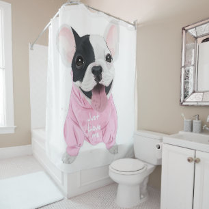 Dog Lovers Just Love Me, Love Dog Shower Curtain