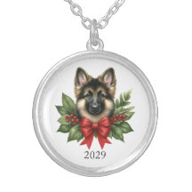 Dog Lovers Keepsake Christmas Necklace