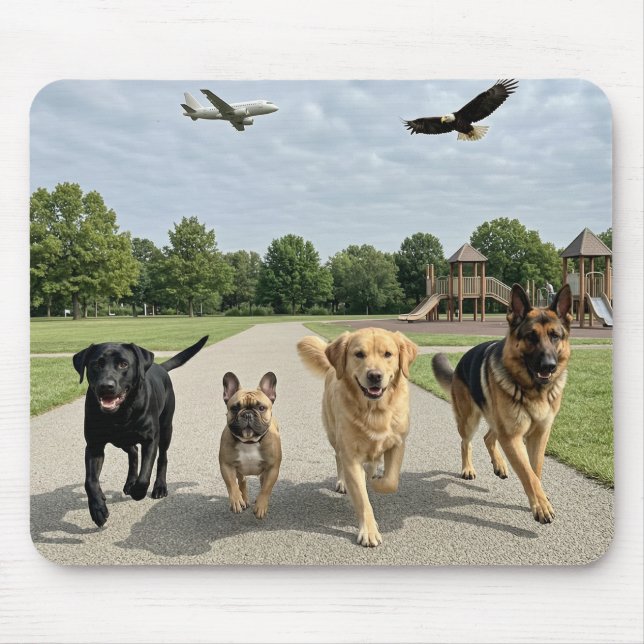 Dog Lovers Mouse Mat (Front)