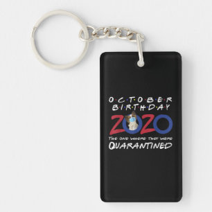 Dog Lovers   Papillon October Birthday 2020 Key Ring
