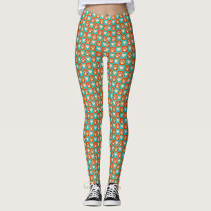 Dog Lovers Paw Prints and Hearts Pattern Leggings