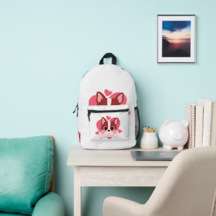 Dog lovers printed backpack