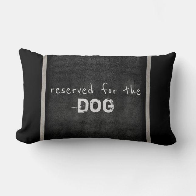 dog lovers quote pillow humour grey and white (Front)