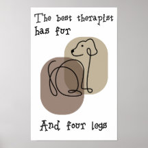 Dog lovers quote Poster