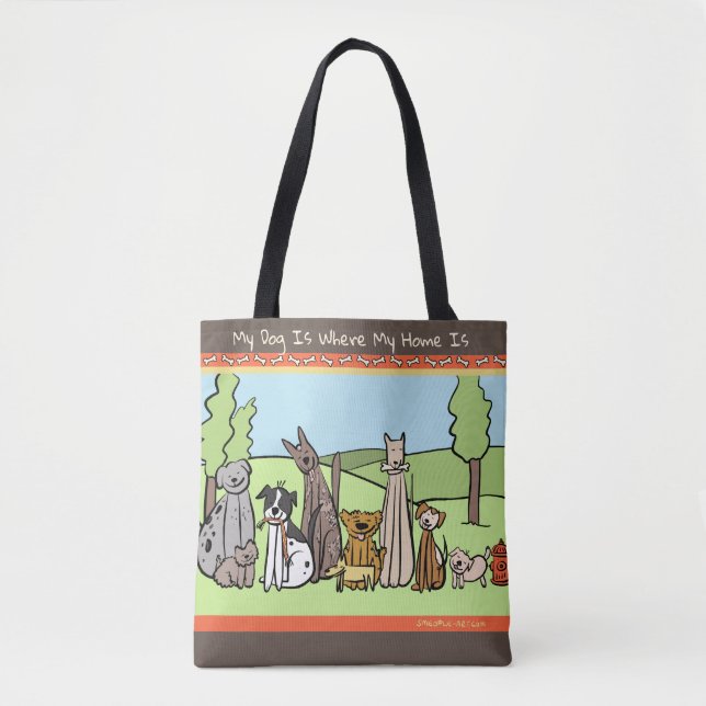 Dog Lover's Tote Bag (Front)