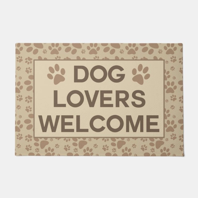 Dog Lovers Welcome Doormat (Front)