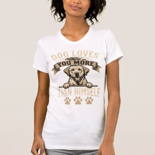 Dog Loves You More Than Himself Vintage T-Shirt