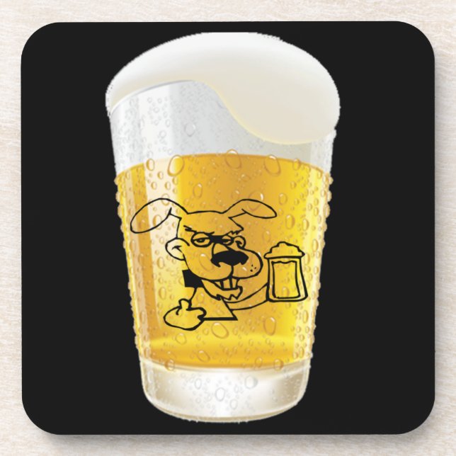 Dog Loving Beer Coaster (Front)