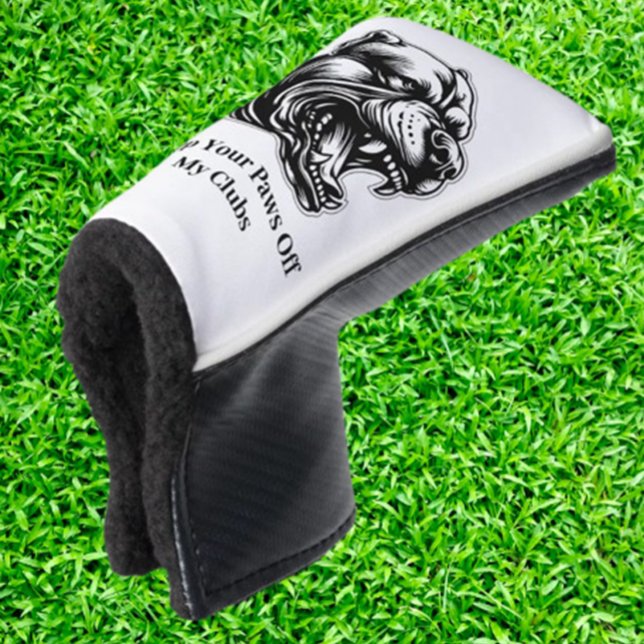 Dog-Loving Dad  Golf Head Cover (Show your love for dad with this Mad Dog-Loving Dad Golf Head Cover. Protect his clubs in style )