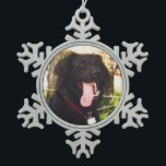 Dog Luke Snowflake Pewter Christmas Ornament<br><div class="desc">Dog Luke</div>
