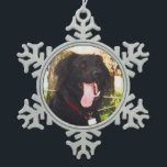 Dog Luke Snowflake Pewter Christmas Ornament<br><div class="desc">Dog Luke</div>