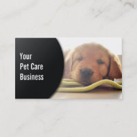 Dog Lying Down Pet Care Business Card