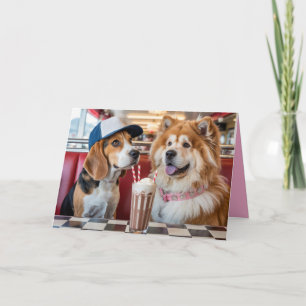 Dog Malt Shop Valentine Card 9