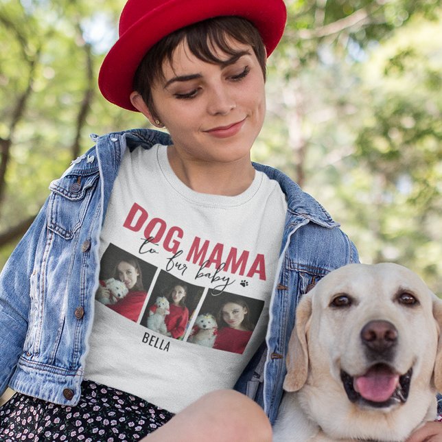 Dog Mama | 3 Photo Collage T-Shirt (Creator Uploaded)
