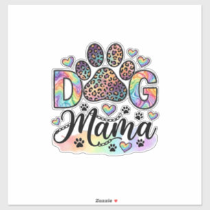 Dog Mama Paw Leopard Rainbow Watercolor Hearts_1