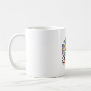 Dog Mama Paw Leopard Rainbow Watercolor Hearts_1 Coffee Mug