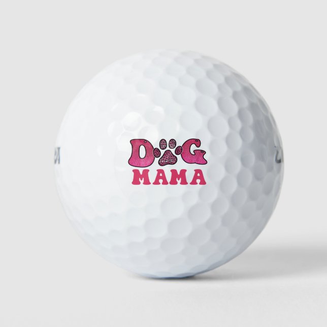 Dog Mama-Pet-Funny Golf Balls (Front)